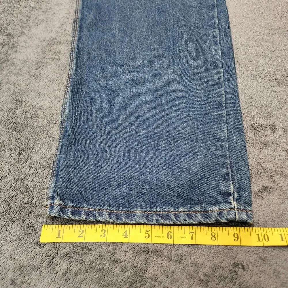 NWT Carhartt Relaxed Fit B460 DVB Men’s Blue Denim Jeans size 44 x 32 - Picture 10 of 11